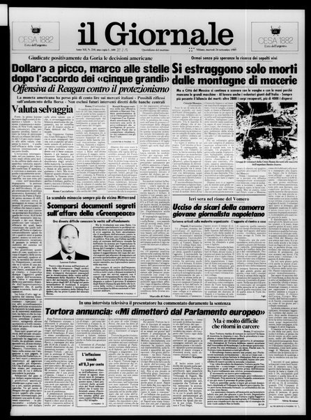 Il giornale : quotidiano del mattino